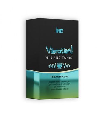 Жидкий вибратор Intt Vibration Gin Tonic (15 мл) EXTRA GREEN SO5409 фото