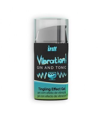 Жидкий вибратор Intt Vibration Gin Tonic (15 мл) EXTRA GREEN SO5409 фото