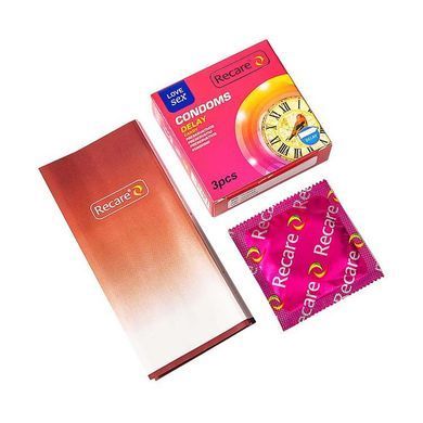 Презервативы Recare Delay Candy Condoms 3 шт, пролонгирующий эффект, конфетный аромат SX3320 фото