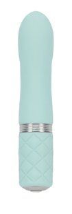 Роскошный вибратор PILLOW TALK - Flirty Teal с кристаллом Swarovski, гибкая головка SO2726 фото