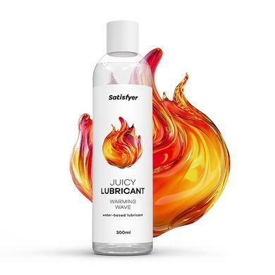 Лубрикант на водній основі Satisfyer Juicy Lubricant Warm Wave water based 300 мл SX2715 фото