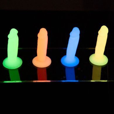 Набор фаллоимитаторов ADDICTION Silly Willy Glow in the Dark, 4 цвета, 12 шт, светятся в темноте SX0540 фото