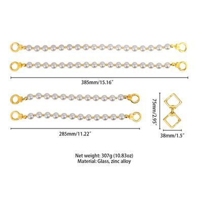 Перлинний набір для фіксації LOCKINK Pearl Bondage & Restraint Set, наручники, поножі, повідець SX0908 фото