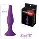 Анальная пробка на присоске MAI Attraction Toys №32 Purple, длина 10,5см, диаметр 2,5см SO4623 фото 2