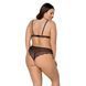 Комплект белья Passion AMBERLY SET 4XL/5XL black, лиф, трусики бразилиана, люрексовая нить SO7055 фото 2