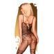 Бодистокинг с чулками и геометрическим рисунком Penthouse - Firecracker Black S/L SO4407 фото 2