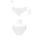 Трусики з широкою гумкою і мереживом Passion PS001 PANTIES S, white SO4173 фото 5