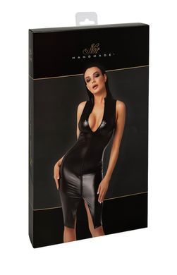 Платье Noir Handmade F337 Powerwetlook midi dress - L SX2047 фото