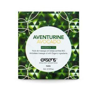 Пробник массажного масла EXSENS Anti-Stress Aventurine Avocado 3мл SO2387 фото