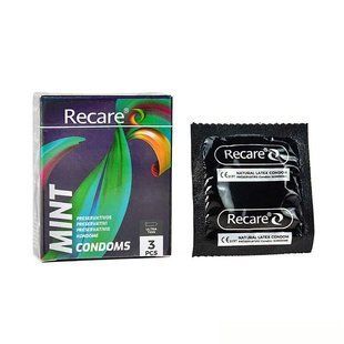 Презервативы Holographic Recare Ultra Thin Mint Condoms 3 шт, ультратонкие, аромат: мята SX3331 фото