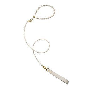 Жемчужный ошейник с поводком LOCKINK Pearl Collar & Leash Set SX0910 фото