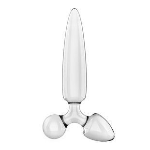 Трехсторонний стеклянный дилдо Satisfyer Triple Crystal 1 Transparent SX3552 фото