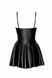 Платье Noir Handmade F308 Dreamer, M, мини, под латекс, открытые плечи, юбка клеш, молния спереди SX0286 фото 6