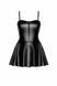 Платье Noir Handmade F308 Dreamer, M, мини, под латекс, открытые плечи, юбка клеш, молния спереди SX0286 фото 5