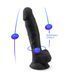 Фаллоимитатор SilexD Johnny Black (MODEL 1 size 7in), двухслойный, силикон+Silexpan, диаметр 3,8см SO2861 фото 5