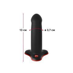 Фаллоимитатор Fun Factory AMOR, черный, длина 14,6 см, диаметр 3,7 см, изогнутый SX0982 фото