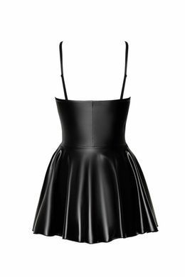 Платье Noir Handmade F308 Dreamer, L, мини, под латекс, открытые плечи, юбка клеш, молния спереди SX0287 фото