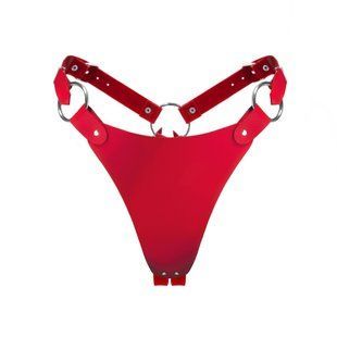 Трусики из натуральной кожи Feral Feelings - String Bikini Red SO9425 фото