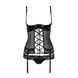 Корсет с открытой грудью Passion Exclusive NORTH CORSET L/XL, black, пажи, трусики, шнуровка PS24004 фото 5