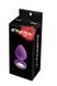 Анальная пробка с кристаллом MAI Attraction Toys №49 Purple, длина 9,5см, диаметр 4см SO4629 фото 3
