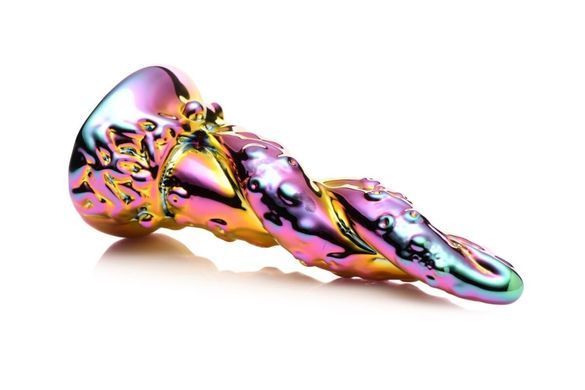 Фэнтезийный стеклянный фаллоимитатор Creature Cocks Enchanting Rainbow Glass Dildo, 16 см SX2223 фото