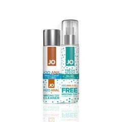 Комплект JO GWP &mdash; ANAL H2O Lubricant 120 мл + Misting Toy Cleaner 120 мл SO6772 фото