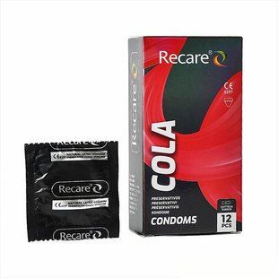 Презервативы Holographic Recare Cola Dotted&Ribbed Condoms 12шт, с пупырышками и ребрами,аромат:Кола SX3335 фото