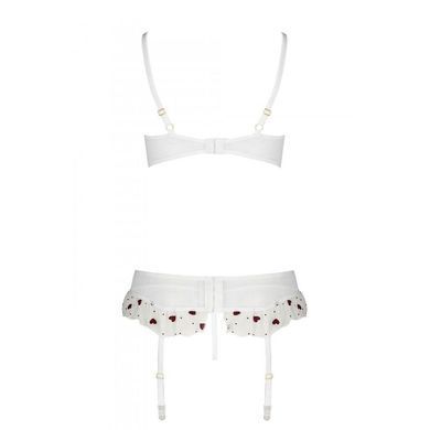Сексуальный комплект с поясом для чулок Passion LOVELIA SET XXL/XXXL, white SO4782 фото