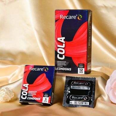 Презервативы Holographic Recare Cola Dotted&Ribbed Condoms 12шт, с пупырышками и ребрами,аромат:Кола SX3335 фото
