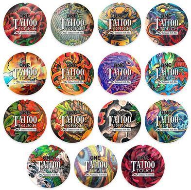 Презерватив ONE Tattoo Touch Red, 1 шт, червоний, з рельєфом у вигляді татуювання SX0756 фото