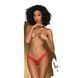 Трусики-тонг Penthouse Dangerous Darling M/L Red, мереживо, висока посадка, виріз спереду, бантик SO6493 фото 1