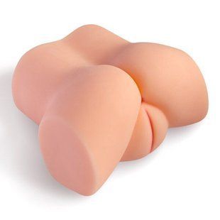Мастурбатор-полуторс с вибрацией Real Body Real Tess, вагина и анус, 18х15 см SO9951 фото