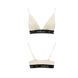 Еластичний топ з мереживом Passion PS001 TOP L, ecru SO4179 фото 4