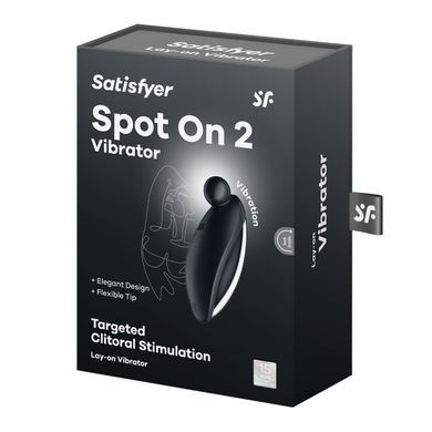 Вибратор для наружной стимуляции Satisfyer Spot On 2 Black, очень мощный, гибкий отросток SX0577 фото