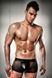 Прозрачные мужские шортики с гульфиком Passion 003 SHORT black L/XL PSM0031 фото 1