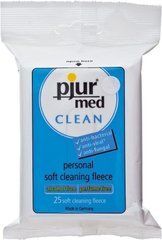 Вологі серветки pjur MED Clean 25 штук PJ10430 фото