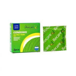 Презервативы Recare Ultra Thin Mint Condoms 3 шт, ультратонкие, аромат: мята SX3321 фото