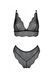 Комплект Passion AMBERLY SET black, XXL/XXXL, бралетт и трусики бразилиана SX0466 фото 3