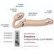 Безремінний страпон з вібрацією Strap-On-Me Vibrating Flesh L, діаметр 4,2 см, пульт ДК, регульований SO3828 фото 2