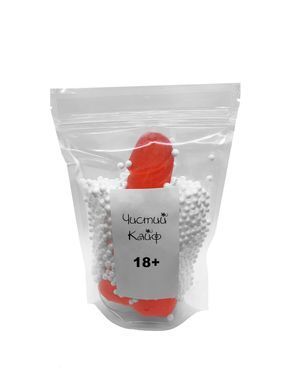 Мило у формі пеніса Чистий Кайф Red size M, крафтове мило-член, натуральне SO2637 фото