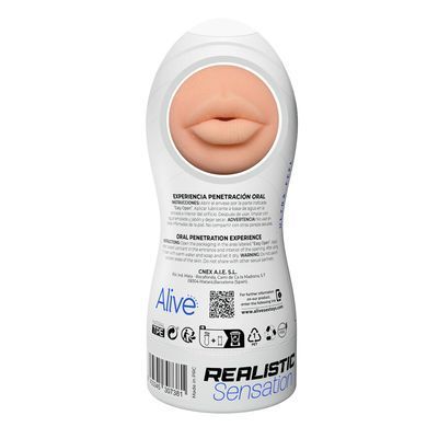 Мастурбатор-ротик Alive Maxi Flex L Oral, реалистичный вход, рельефный канал SX0817 фото