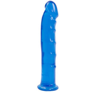 Фаллоимитатор Doc Johnson Jelly Jewels Dong & Suction Cup Blue, диаметр 3,6см, антибактериальный ПВХ SO2006 фото