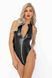 Боди с мокрым эффектом Noir Handmade F294 Powerwetlook bodysuit with front zipper, S SX0195 фото 5