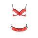 Комплект белья Passion Exclusive CHERRY SET OpenBra XXL/XXXL, red, открытый лиф, трусики-юбочка PS25509 фото 5