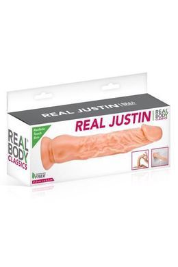 Фалоімітатор Real Body &mdash; Real Justin Flesh, TPE, діаметр 4,2 см SO2218 фото