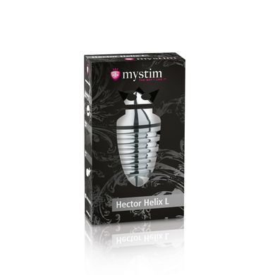 Металева анальна пробка Mystim Hector Helix L для електростимулятора, діаметр 5 см SO2962 фото