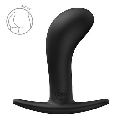 Анальная пробка Fun Factory BOOTIE L Black, диаметр 3,8 см, тонкий ограничитель SX3666 фото