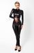 Комбинезон Noir Handmade F319 Caged, L, под латекс, длинный рукав, с доступом, кольцо на поясе SX0347 фото 2