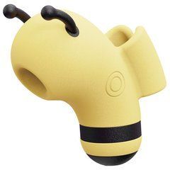 Вакуумний стимулятор із мікрострумами KISSTOY Beebe Yellow, на палець SO6550 фото