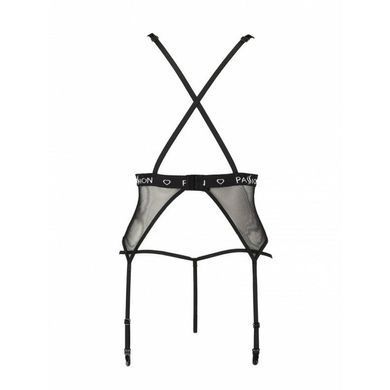 Напівпрозорий корсет Passion Exclusive MIRAJANE CORSET S/M, black PS26408 фото